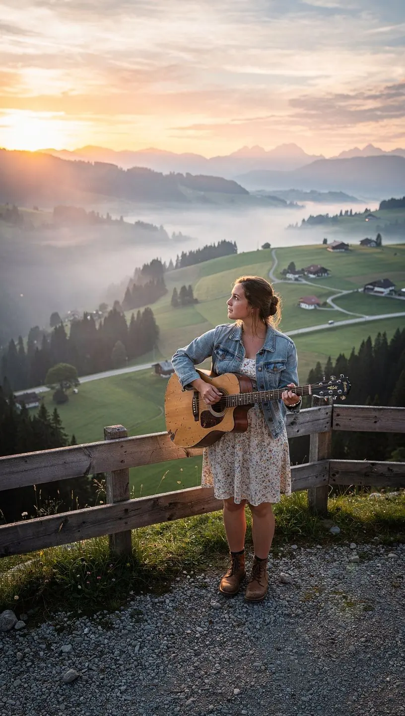 Eine Gruppe von Schülern übt gemeinsam das Gitarrenspiel in einem virtuellen Kurs.